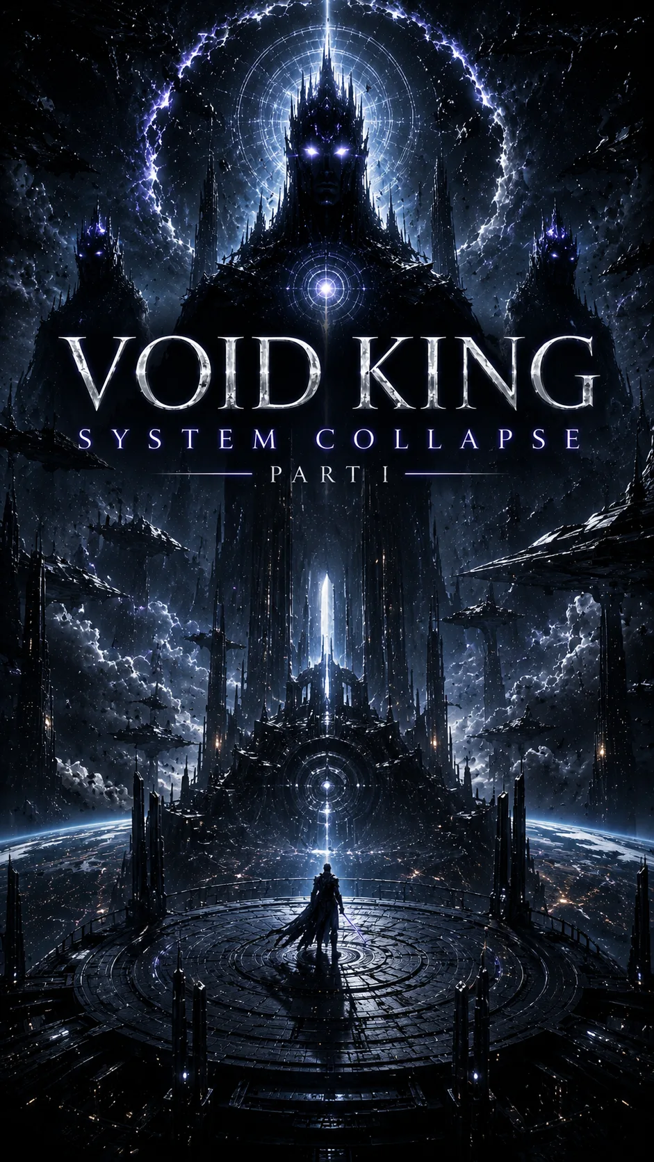 Void King Half Form standing with violet katana